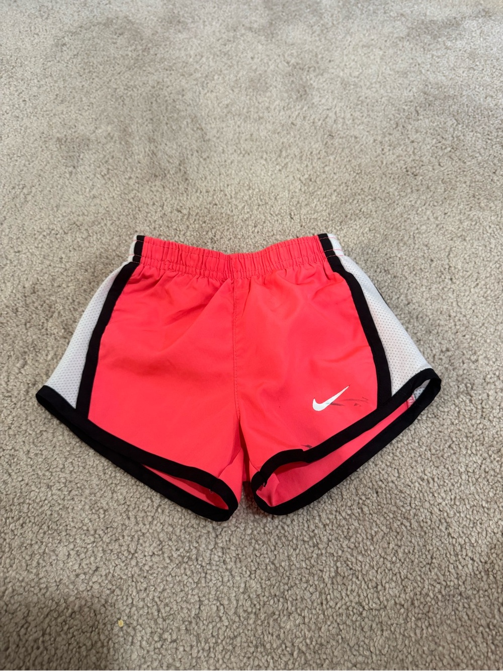 Nike Toddler Hot Pink Athletic Shorts with Black Trim Size 2T PLAY